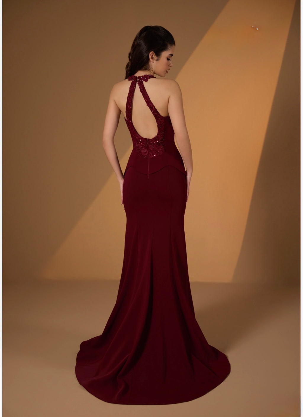 Robe de soirée Élégance Bordeaux