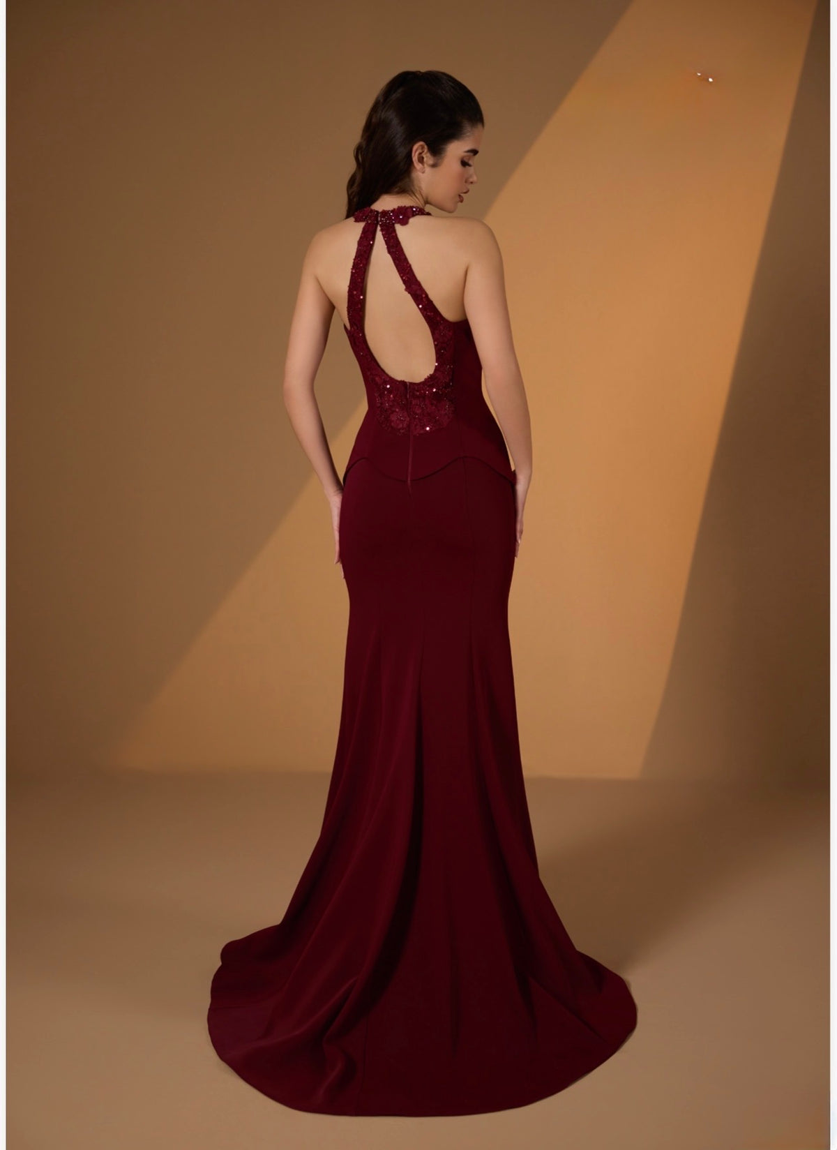 Robe de soirée Élégance Bordeaux