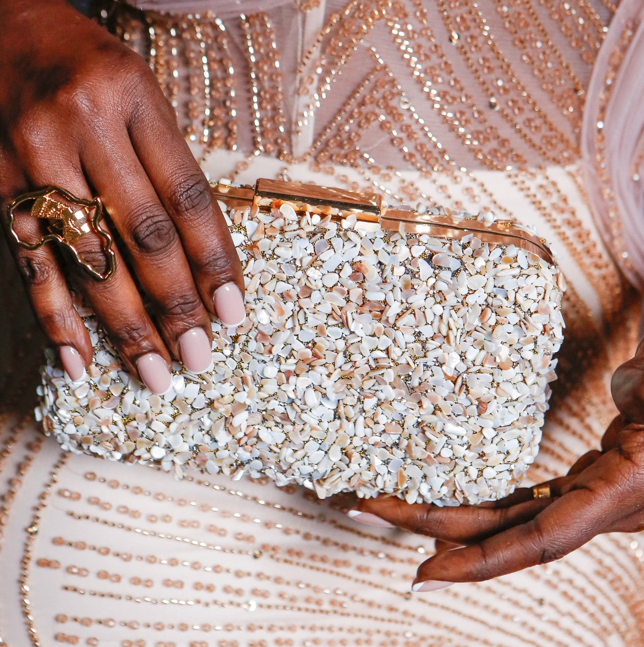 Pochette Ivoire Précieuse