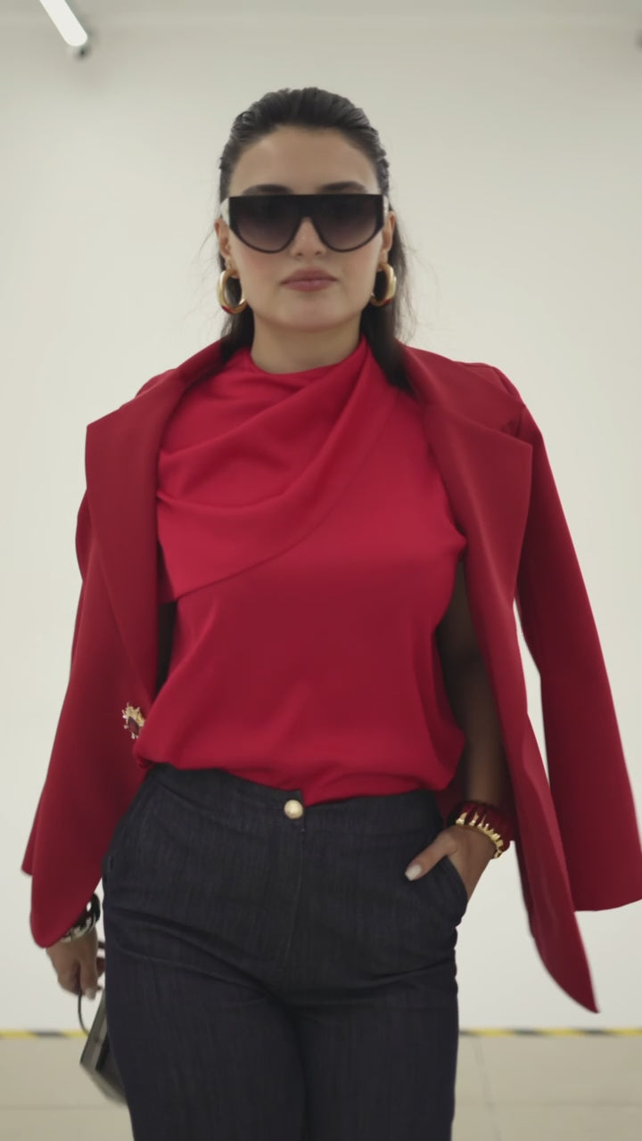 Blouse Éclat Rubis